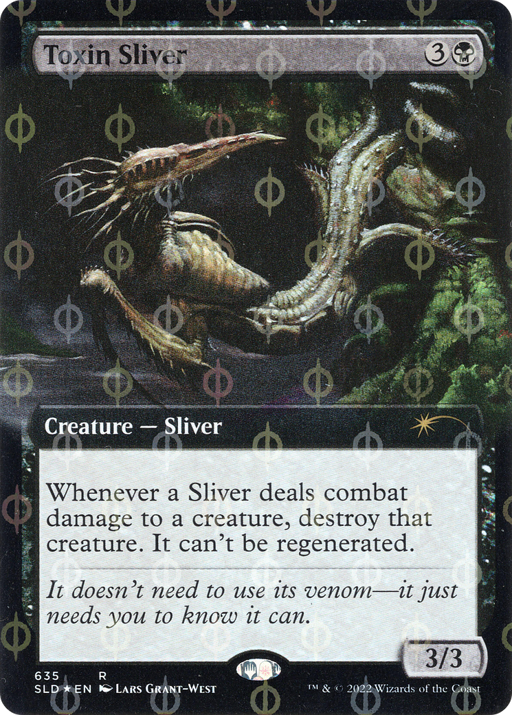 Toxin Sliver (Extended Art) (Step-and-Compleat Foil) [Secret Lair Drop Promos] - Destination Retro
