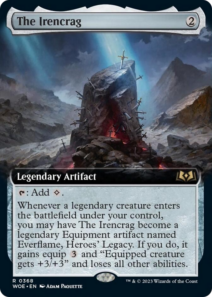 The Irencrag (Extended Art) [Wilds of Eldraine] - Destination Retro