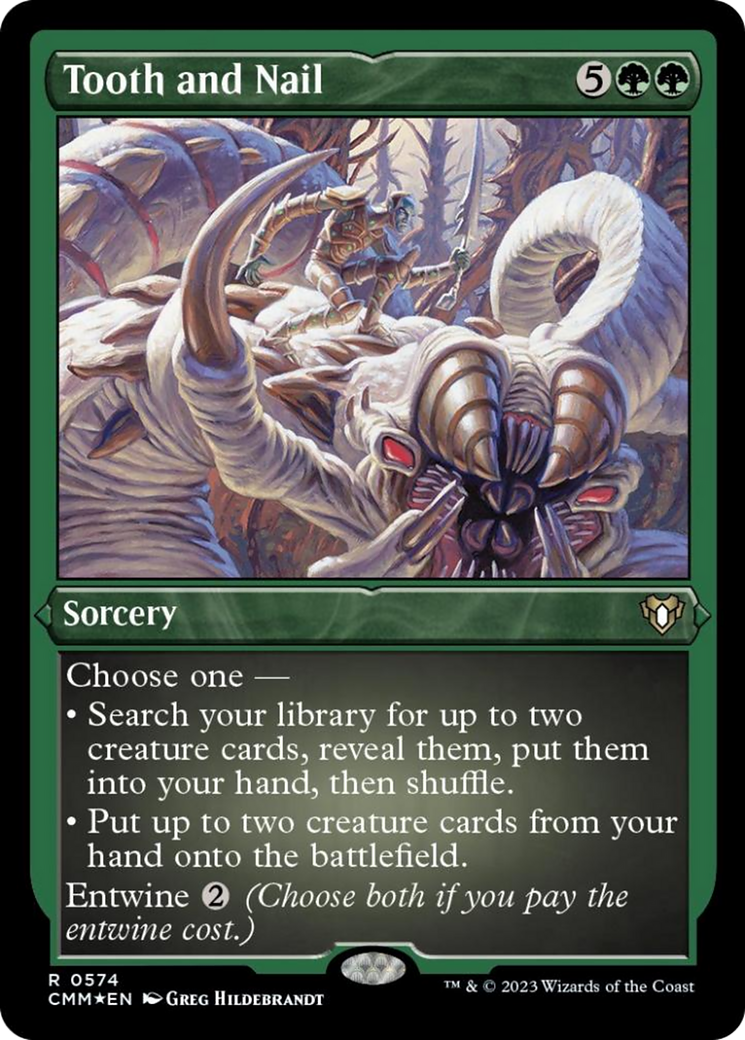 Tooth and Nail (Foil Etched) [Commander Masters] - Destination Retro