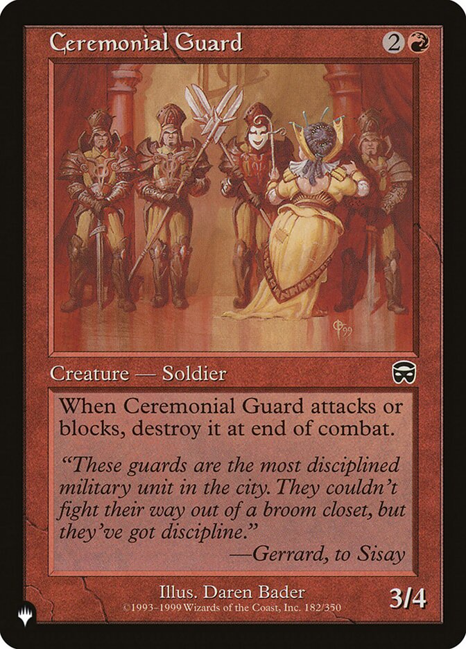 Ceremonial Guard [The List] - Destination Retro