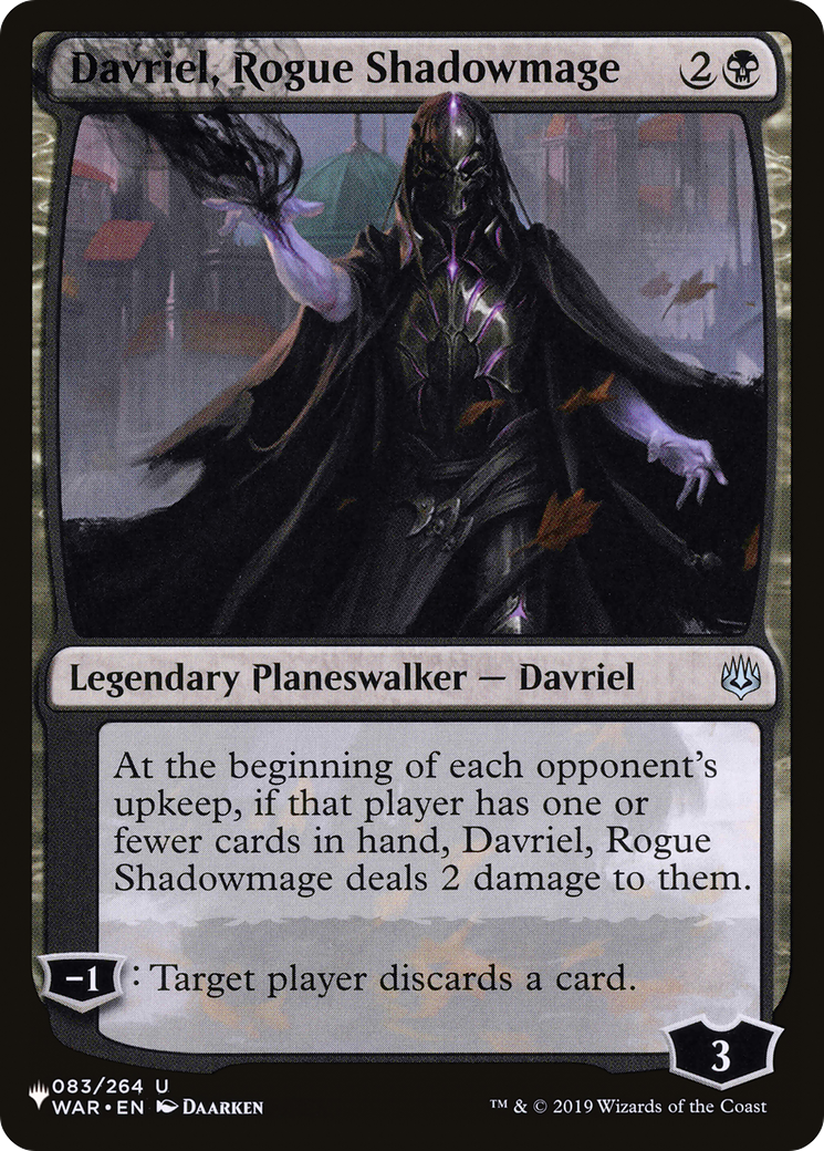 Davriel, Rogue Shadowmage [The List] - Destination Retro