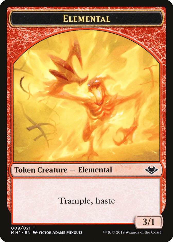 Soldier (004) // Elemental (009) Double-Sided Token [Modern Horizons Tokens] - Destination Retro