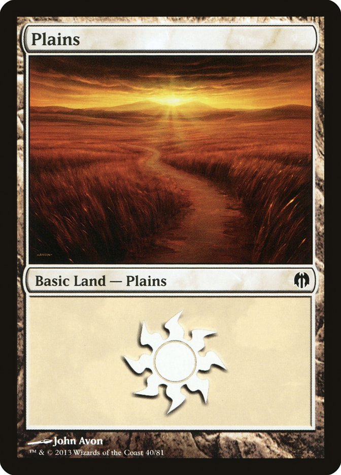 Plains (40) [Duel Decks: Heroes vs. Monsters] - Destination Retro