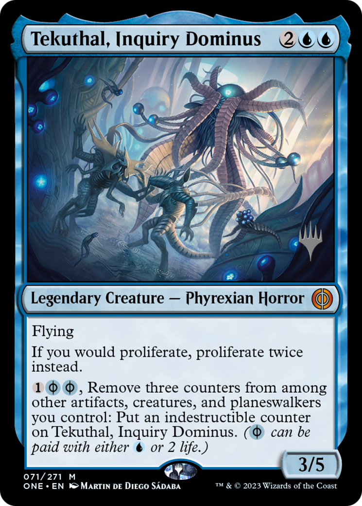 Tekuthal, Inquiry Dominus (Promo Pack) [Phyrexia: All Will Be One Promos] - Destination Retro