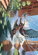 Nadu, Winged Wisdom Art Card [Modern Horizons 3 Art Series] - Destination Retro