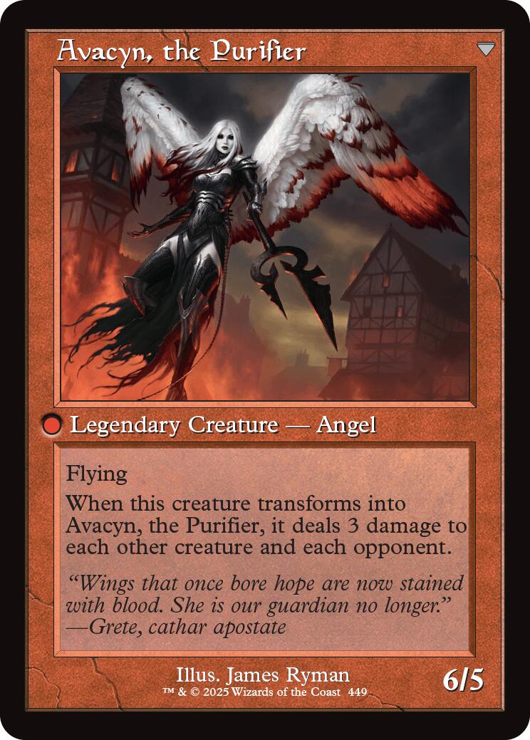 Archangel Avacyn // Avacyn, the Purifier (Retro Frame) [Innistrad Remastered] - Destination Retro