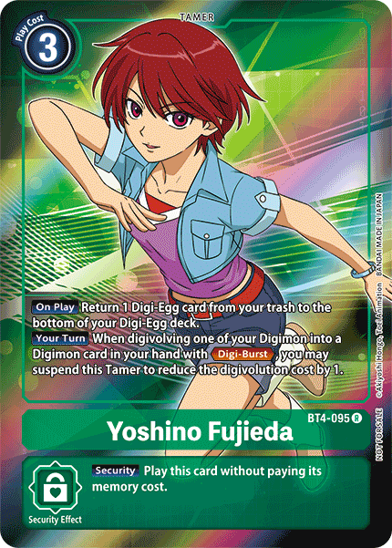 Yoshino Fujieda [BT4-095] (Buy-A-Box Promo) [Great Legend Promos] - Destination Retro