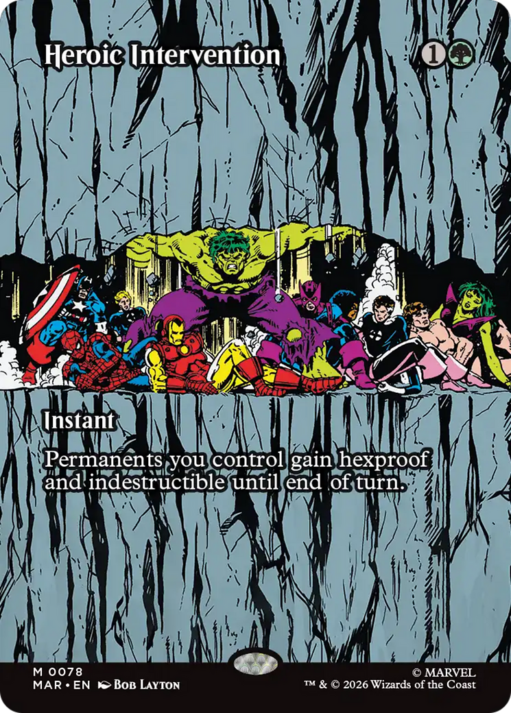 Heroic Intervention (0078) (Borderless) [Marvel Universe: Eternal-Legal] - Destination Retro
