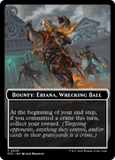 Bounty: Eriana, Wrecking Ball // Bounty Rules Double-Sided Token [Outlaws of Thunder Junction Commander Tokens] - Destination Retro
