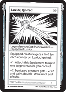 Luxior, Ignited [Mystery Booster 2 Playtest Cards] - Destination Retro