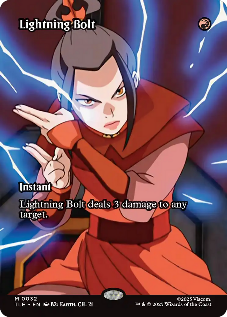 Lightning Bolt (Borderless) [Avatar: The Last Airbender: Eternal-Legal] - Destination Retro