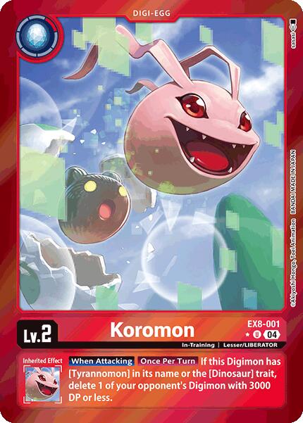 Koromon [EX8-001] (Limited Foil) [Chain of Liberation] - Destination Retro