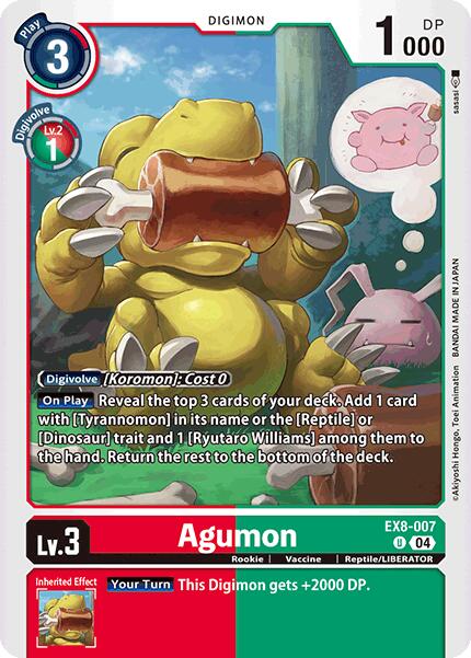 Agumon [EX8-007] - EX8-007 [Chain of Liberation] - Destination Retro