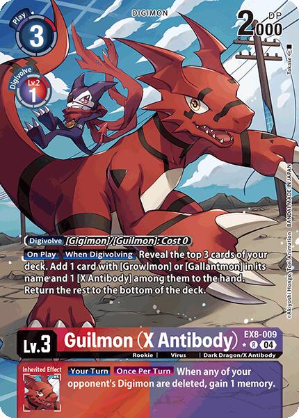 Guilmon (X Antibody) [EX8-009] (Alternate Art) [Chain of Liberation] - Destination Retro