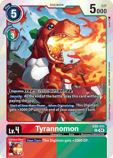 Tyrannomon [EX8-011] [Chain of Liberation] - Destination Retro