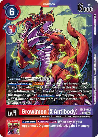Growlmon (X Antibody) [EX8-012] (Limited Foil) [Chain of Liberation] - Destination Retro