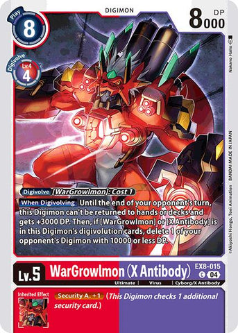 WarGrowlmon (X Antibody) [EX8-015] [Chain of Liberation] - Destination Retro