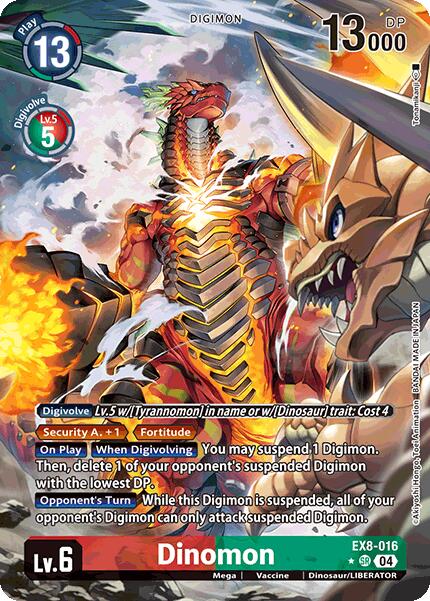 Dinomon [EX8-016] (Alternate Art) [Chain of Liberation] - Destination Retro