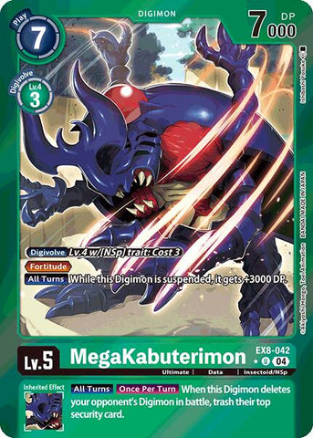 MegaKabuterimon [EX8-042] (Limited Foil) [Chain of Liberation] - Destination Retro