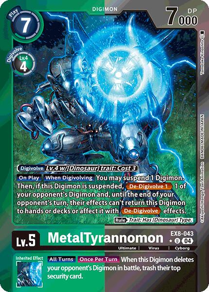 MetalTyrannomon [EX8-043] (Limited Foil) [Chain of Liberation] - Destination Retro
