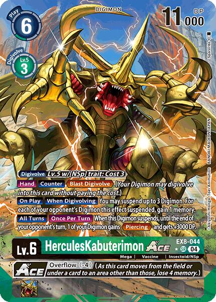 HerculesKabuterimon ACE [EX8-044] (Alternate Art) [Chain of Liberation] - Destination Retro