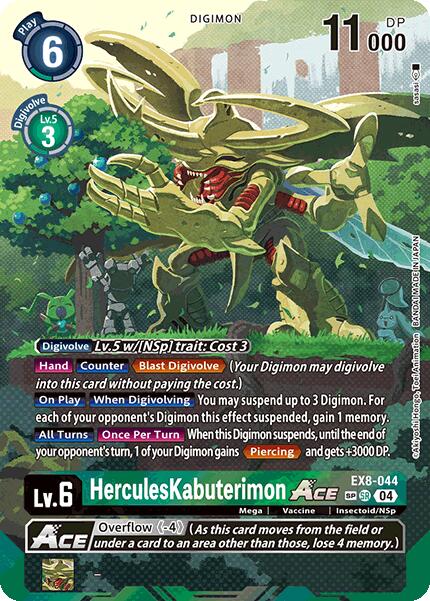 HerculesKabuterimon ACE [EX8-044] (Textured) [Chain of Liberation] - Destination Retro