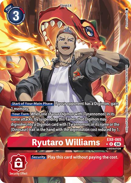 Ryutaro Williams [EX8-065] (Alternate Art) [Chain of Liberation] - Destination Retro