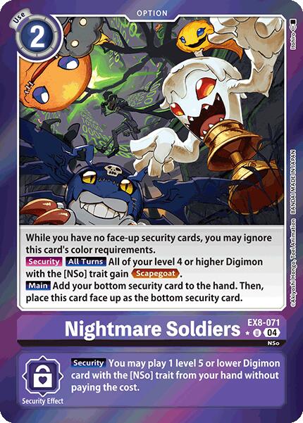 Nightmare Soldiers [EX8-071] (Limited Foil) [Chain of Liberation] - Destination Retro