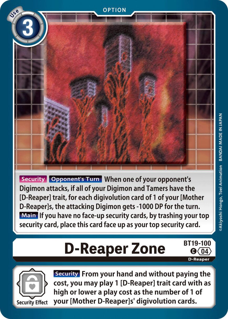 D-Reaper Zone [BT19-100] [Release Special Booster Ver.2.5] - Destination Retro