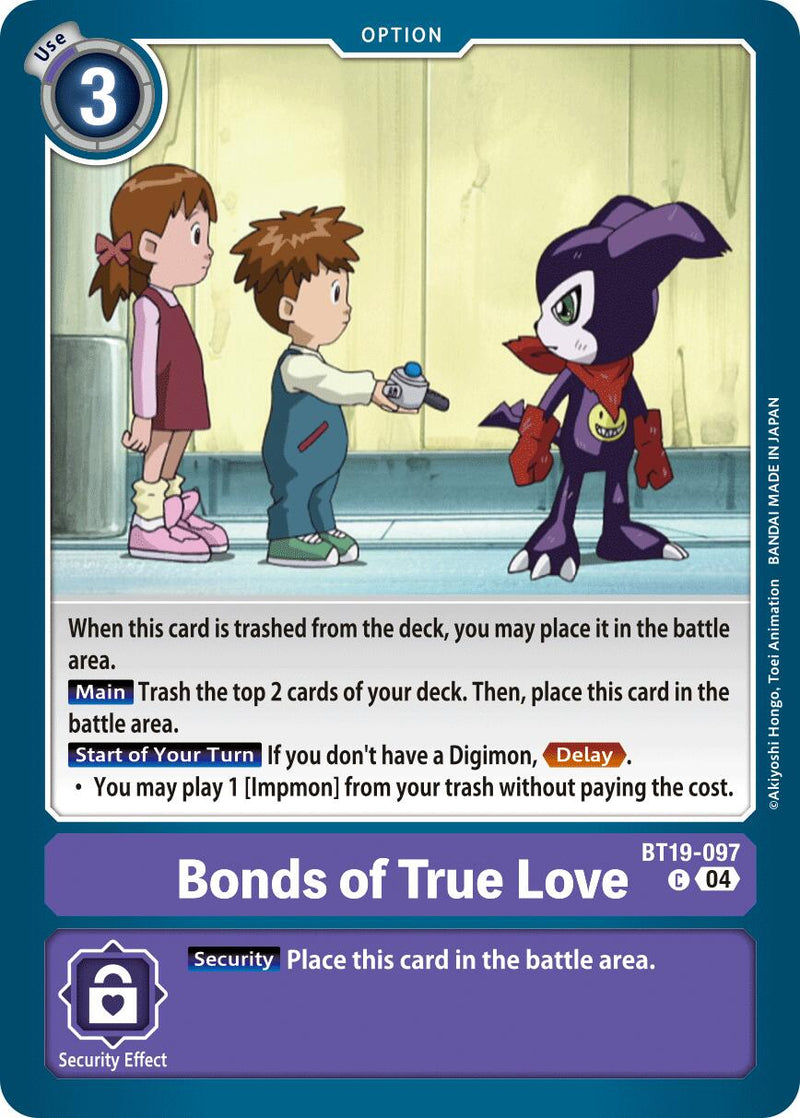 Bonds of True Love [BT19-097] [Release Special Booster Ver.2.5] - Destination Retro