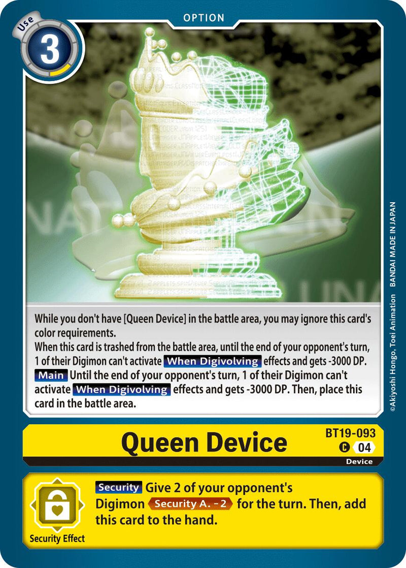 Queen Device [BT19-093] [Release Special Booster Ver.2.5] - Destination Retro