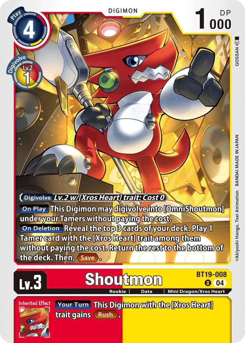 Shoutmon [BT19-008] [Release Special Booster Ver.2.5] - Destination Retro