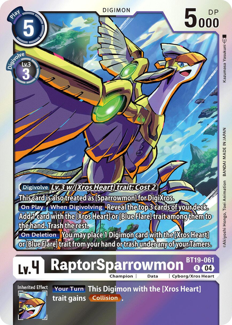 RaptorSparrowmon [BT19-061] [Release Special Booster Ver.2.5] - Destination Retro