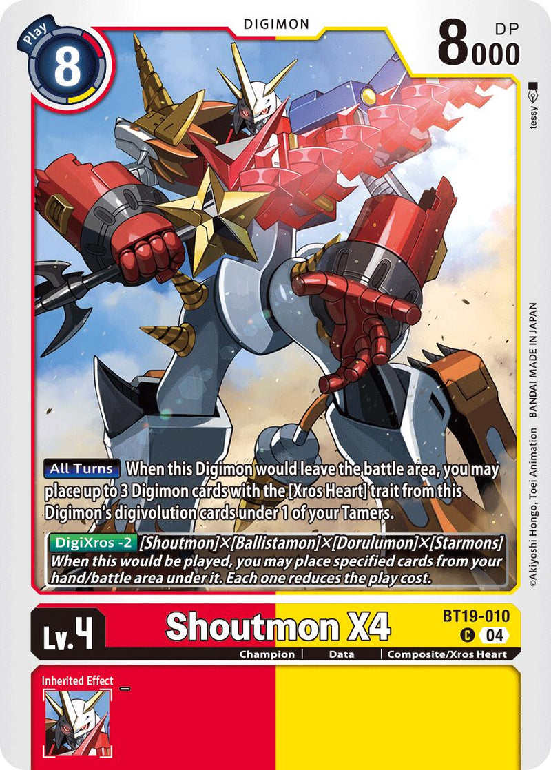 Shoutmon X4 [BT19-010] [Release Special Booster Ver.2.5] - Destination Retro