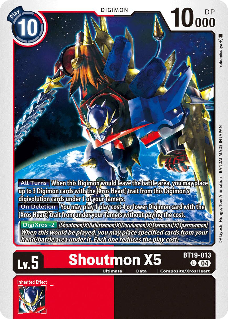 Shoutmon X5 [BT19-013] [Release Special Booster Ver.2.5] - Destination Retro