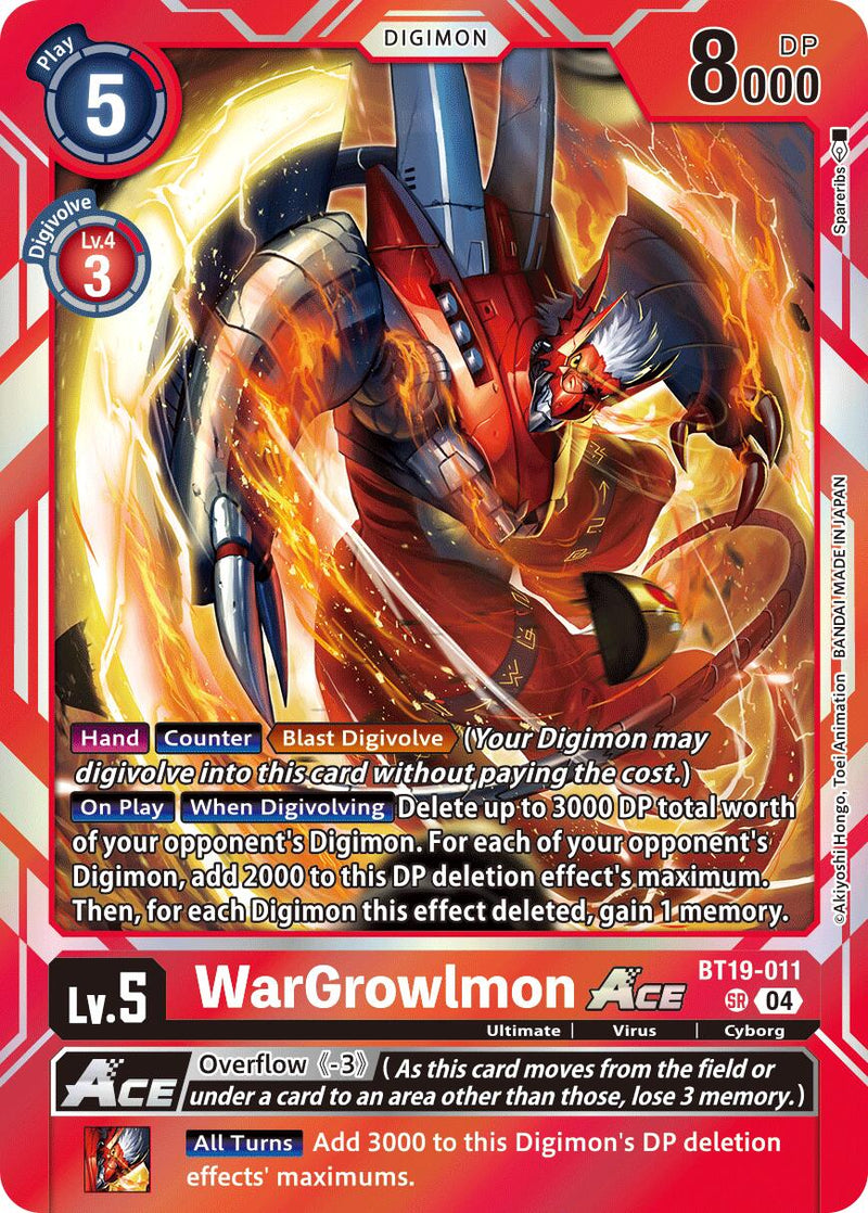 WarGrowlmon ACE [BT19-011] [Release Special Booster Ver.2.5] - Destination Retro