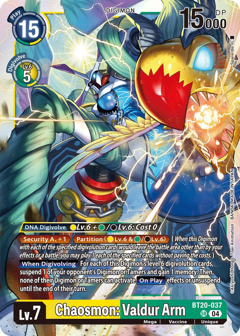 Chaosmon: Valdur Arm [BT20-037] [Release Special Booster Ver.2.5] - Destination Retro