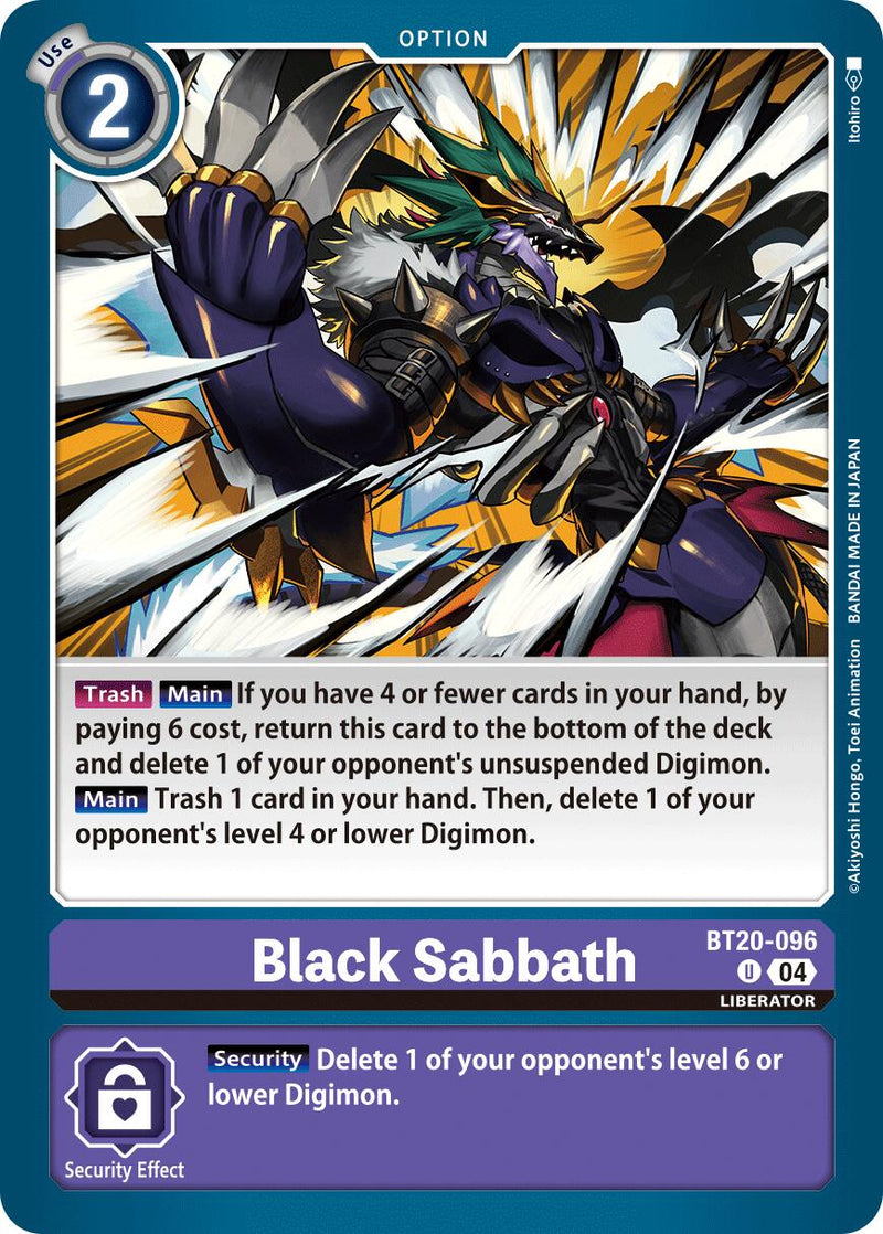 Black Sabbath [BT20-096] [Release Special Booster Ver.2.5] - Destination Retro