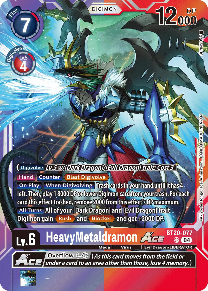 HeavyMetaldramon ACE [BT20-077] [Release Special Booster Ver.2.5] - Destination Retro