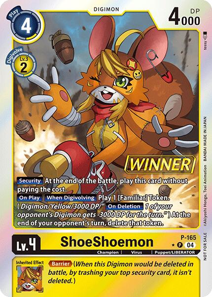 ShoeShoemon [P-165] (Store Tournament 2025 Vo.1 Winner Pack) [Promotional Cards] - Destination Retro
