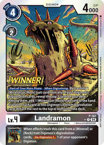 Landramon [P-167] (Store Tournament 2025 Vo.1 Winner Pack) [Promotional Cards] - Destination Retro