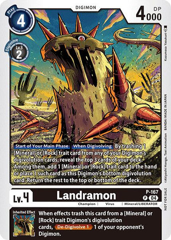 Landramon [P-167] (Store Tournament 2025 Vo.1 Participation Pack) [Promotional Cards] - Destination Retro