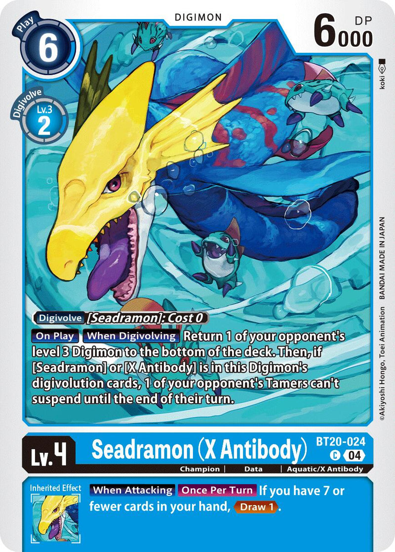 Seadramon [BT20-024] (X Antibody) [Release Special Booster Ver.2.5] - Destination Retro