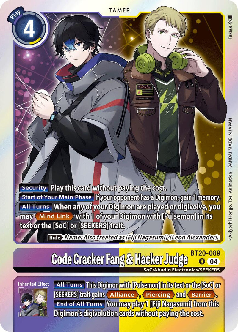 Code Cracker Fang & Hacker Judge [BT20-089] [Release Special Booster Ver.2.5] - Destination Retro