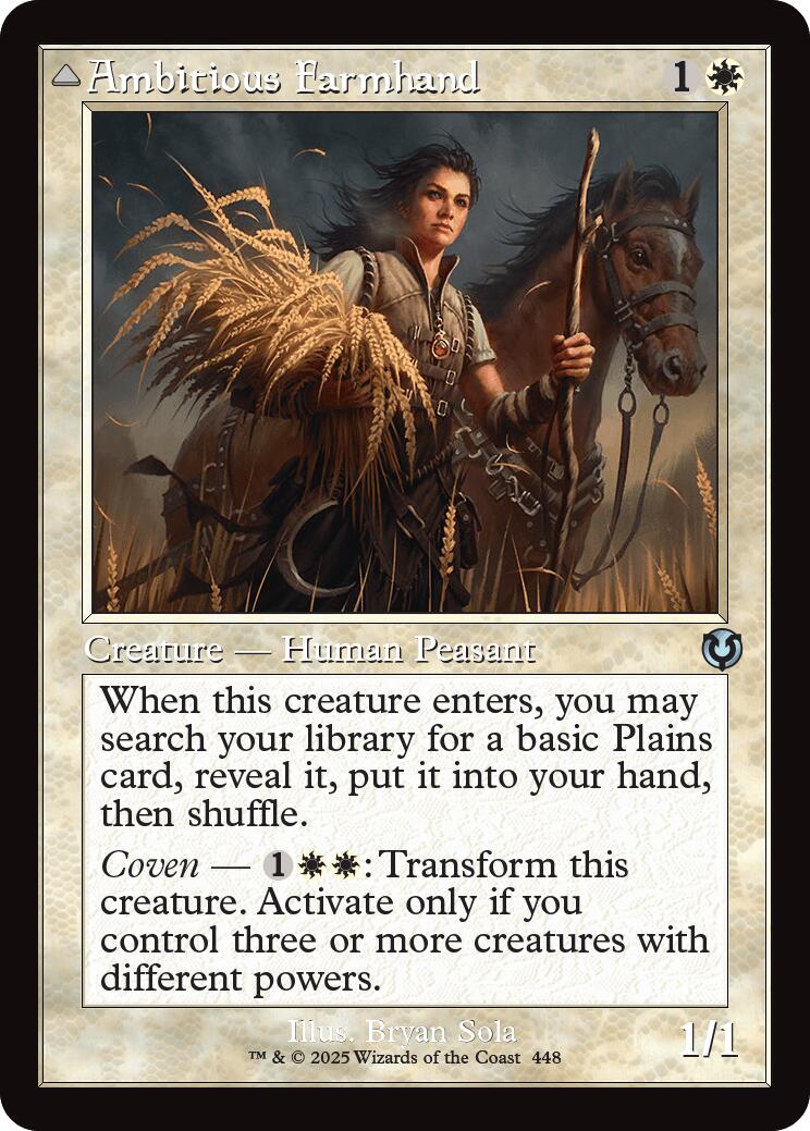 Ambitious Farmhand // Seasoned Cathar (Retro Frame) [Innistrad Remastered] - Destination Retro