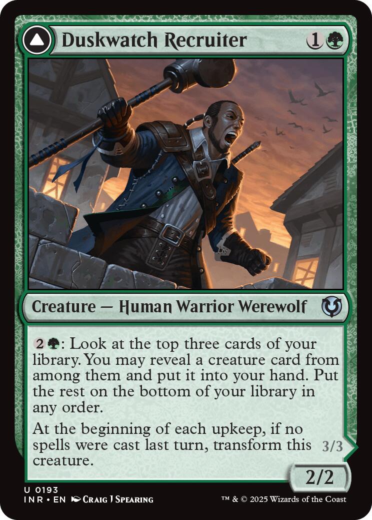 Duskwatch Recruiter // Krallenhorde Howler [Innistrad Remastered] - Destination Retro