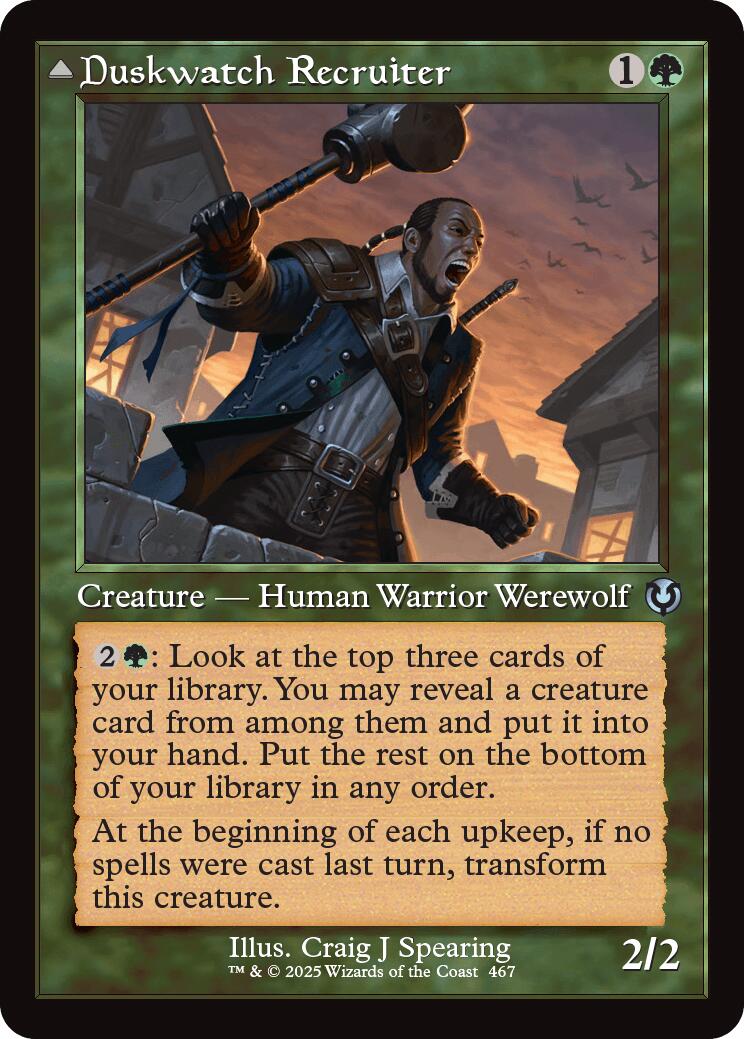 Duskwatch Recruiter // Krallenhorde Howler (Retro Frame) [Innistrad Remastered] - Destination Retro