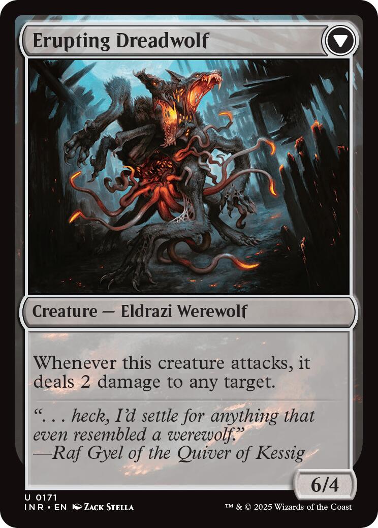 Smoldering Werewolf // Erupting Dreadwolf [Innistrad Remastered] - Destination Retro