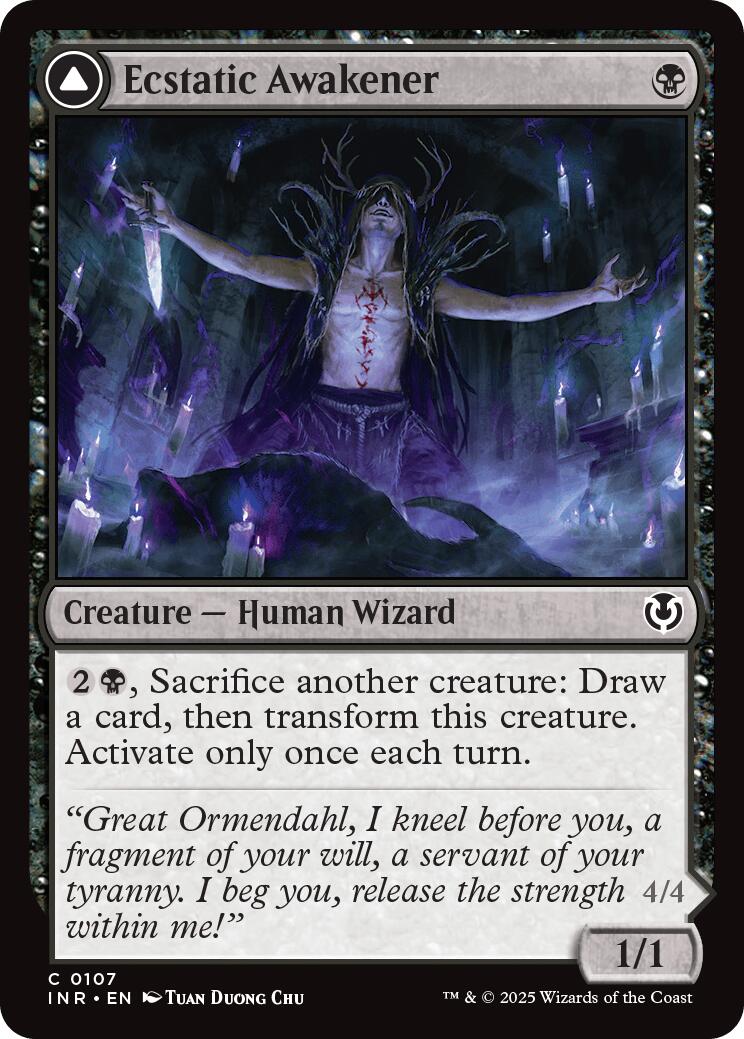 Ecstatic Awakener // Awoken Demon [Innistrad Remastered] - Destination Retro