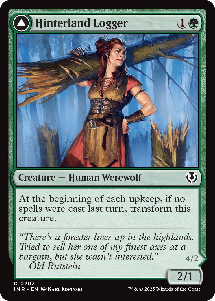 Hinterland Logger // Timber Shredder [Innistrad Remastered] - Destination Retro